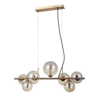 ITALUX PND-406007-7-HBR lampa wisząca mosiądz