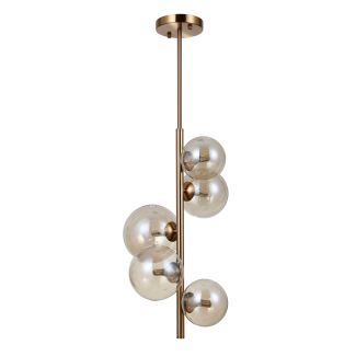 ITALUX PND-406007-V5-HBR lampa wisząca mosiądz