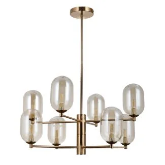 ITALUX PND-4215-8-HBR lampa wisząca brązowy
