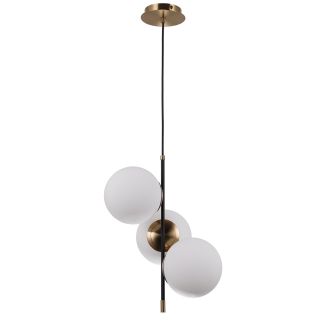 ITALUX PND-43660-3 Stelia lampa wisząca czarny,brązowy