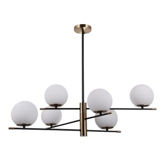 ITALUX PND-43660-6 Stelia lampa wisząca czarny,brązowy