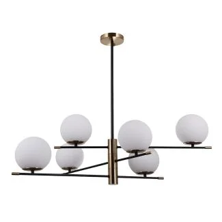ITALUX PND-43660-6 Stelia lampa wisząca czarny,brązowy