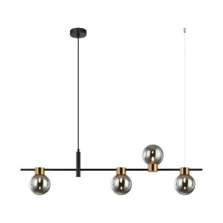 ITALUX PND-5225-4-BK-SG lampa wisząca czarny,przydymiony