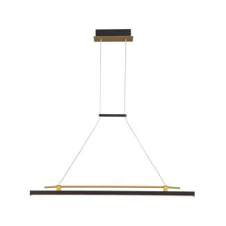ITALUX PND-54638F-16W-3K-BK-GD Merlot lampa wisząca czarny,złoty
