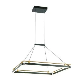 ITALUX PND-54638S-44W-3K-BK-GD Merlot lampa wisząca czarny,złoty