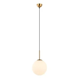 ITALUX PND-5578-1M-BRO lampa wisząca brązowy,biały