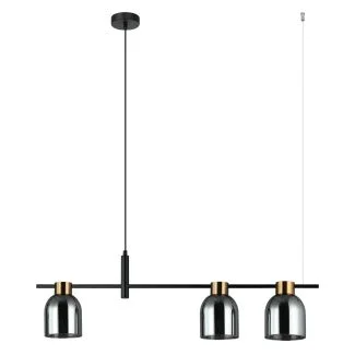 ITALUX PND-66892-3-BK-SG lampa wisząca czarny