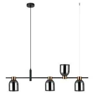 ITALUX PND-66892-4-BK-SG lampa wisząca czarny