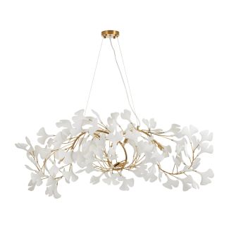 STEP INTO DESIGN XY080P-120 Lampa wisząca BOTANIKA WAVE złoto biała 135 cm