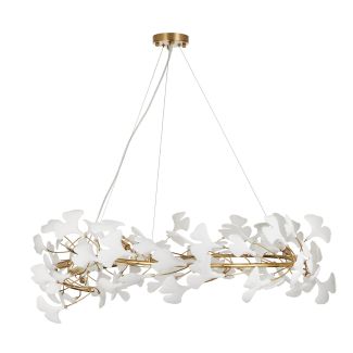 STEP INTO DESIGN XY080P-100 Lampa wisząca BOTANIKA złoto biała 100 cm