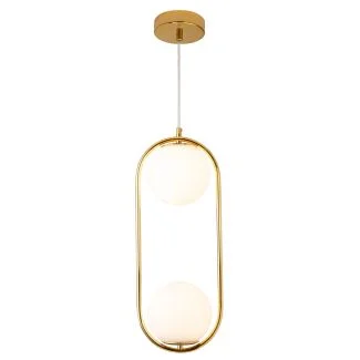 STEP INTO DESIGN DP0002-2 gold LAMPA WISZĄCA COSTA DUO ZŁOTA 50 CM