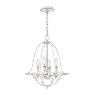 ELSTEAD QZ-BRADBURY-4P-AWH Lampa wisząca Bradbury - 4 PŁ - Antyczna biel