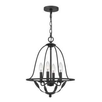 ELSTEAD QZ-BRADBURY-4P-GK Lampa wisząca Bradbury - 4 PŁ - Popielata