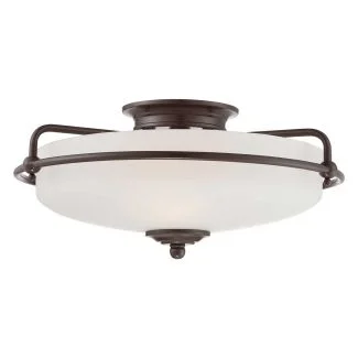 ELSTEAD QZ-GRIFFIN-F-PN Plafon Griffin - 3 PŁ - Brąz palladiański