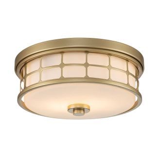 ELSTEAD QZ-GUARDIAN-F-PNBR Plafon Guardian - 2 PŁ - Naturalny mosiądz