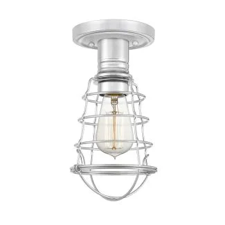 ELSTEAD QZ-MIXON-SF-PC Półplafon Mixon - 1 PŁ - Polerowany chrom
