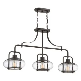 ELSTEAD QZ-TRILOGY-ISLE-OZ Lampa wisząca Trilogy - 3 PŁ - Stary brąz