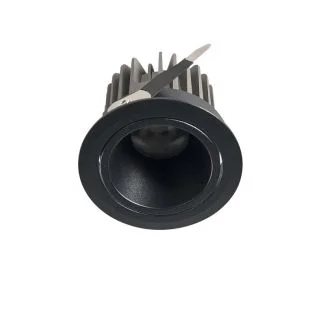 YASKR Oczko podtynkowe Pik LED czarne RL0106-CCT-BK