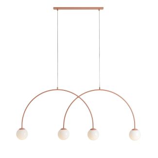 ALDEX 1116L11_L LAMPA WISZĄCA UNA 4 CORAL L