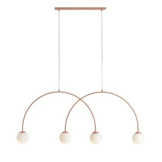 ALDEX 1116L11_L LAMPA WISZĄCA UNA 4 CORAL L