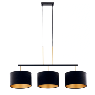 SIGMA 41836 MARII 3 lampa wisząca czarny/złoty