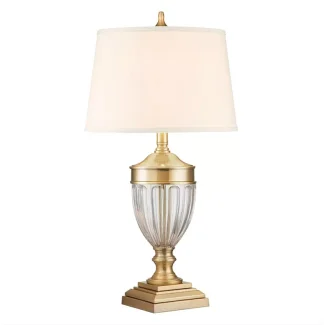 ELSTEAD QZ-DENNISON-BB Lampa stołowa Dennison - 1 PŁ - Szczotkowany mosiądz