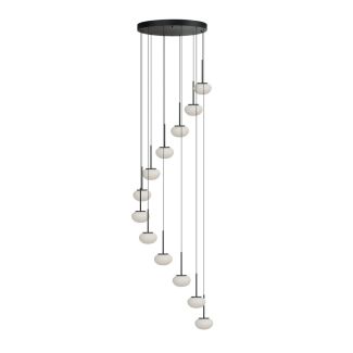 AZZARDO AZ6534 SERENITY 12 BK lampa wisząca