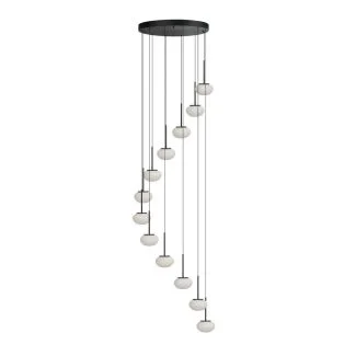 AZZARDO AZ6534 SERENITY 12 BK lampa wisząca