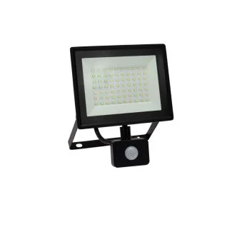 SPECTRUMLED SLI029051NW_CZUJNIK_PW NOCTIS LUX 3 NAŚWIETLACZ 50W NW 230V IP44 180x215x53mm CZARNY czujnik ruchu PIR