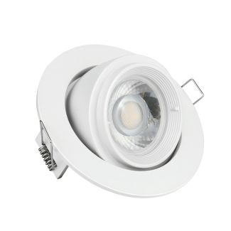 SPECTRUMLED SLIP001013 Oczko sufitowe SALTARA GU10 250V IP20 102x47mm BIAŁY okrągła