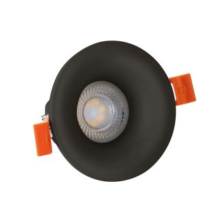 SPECTRUMLED SLIP001014 Oczko sufitowe FIALE V GU10 OCZKO GU10 250V IP20 FI85x35mm CZARNY okrągła