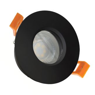 SPECTRUMLED SLIP001016 Oczko sufitowe FIALE IV GU10 OCZKO GU10 250V IP65 FI83x51mm CZARNY okrągła