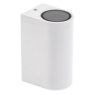 SPECTRUMLED SLIP007010 Kinkiet PARETE GU10 X2 DWUKIERUNKOWY KINKIET 250V IP54 150 x 73 x 95mm BIAŁY