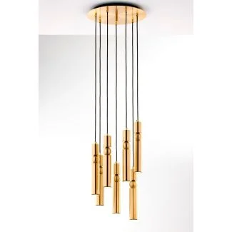 JUPITER ALAS lampa wisząca 7-punktowa  mosiądz  kulka ms  2021