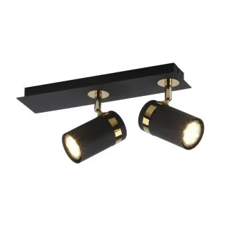 ITALUX SPL-2031-2 reflektor/spot czarny,złoty