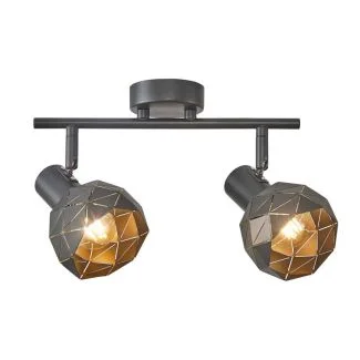 ITALUX SPL-3480-2-GR-GD Harley reflektor/spot szary,złoty