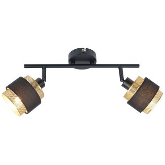 ITALUX SPL-95820-2 reflektor/spot czarny,złoty