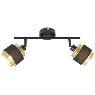 ITALUX SPL-95820-2 reflektor/spot czarny,złoty