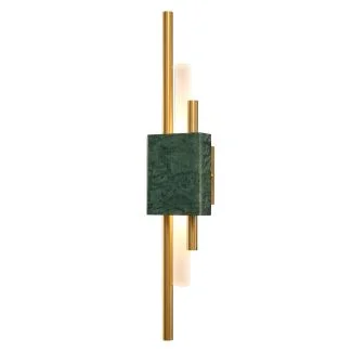 Step into design ST-7007W-GREEN ELLIE LED LAMPA ŚCIENNA MARMUROWA ZIELONO ZŁOTA 50 CM