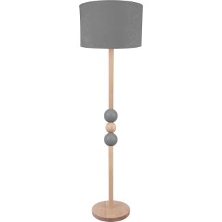HELLUX 8113112 Lampa podłogowa Bolla szara