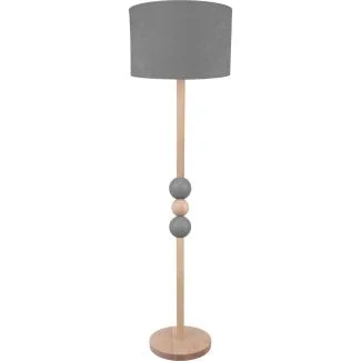 HELLUX 8113112 Lampa podłogowa Bolla szara
