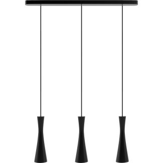 HELLUX 8510319 Lampa wisząca czarna Vegas 3 pł