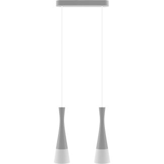 HELLUX 8511236 Lampa wisząca szara Vegas2 2pł