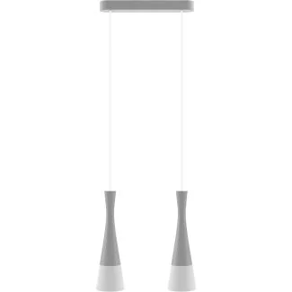 HELLUX 8511236 Lampa wisząca szara Vegas2 2pł