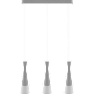 HELLUX 8511336 Lampa wisząca szara Vegas2 3pł