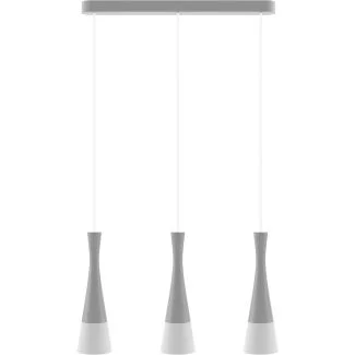 HELLUX 8511336 Lampa wisząca szara Vegas2 3pł