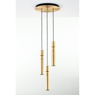 JUPITER ALAS lampa wisząca 3-punktowa mosiądz  kulka ms  2019