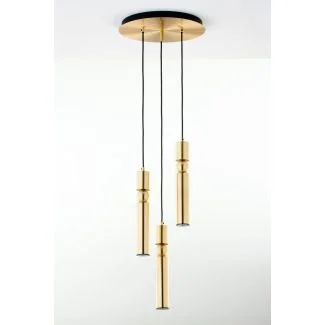 JUPITER ALAS lampa wisząca 3-punktowa mosiądz  kulka ms  2019