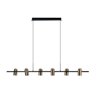 AZZARDO AZ5729 VIVI PENDANT 6 GO/BK