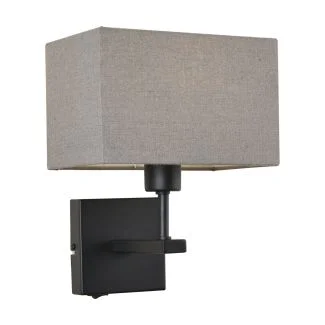 ITALUX WL-1122-1-A-BM-RC-GR Norte lampa przyłóżkowa czarny